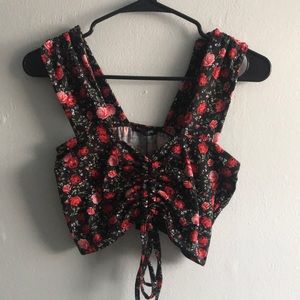 Floral crop top